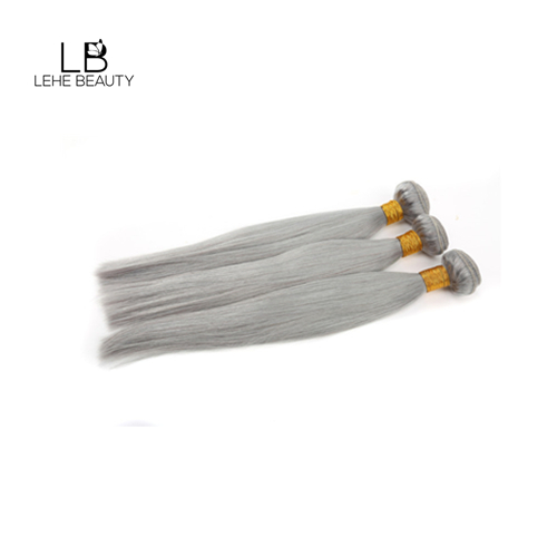 Grey color human hair straight bundles Grey color human hair straight bundles