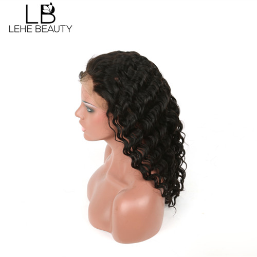 Human hair deep wave wig 16 inch Human hair deep wave wig 16 inch